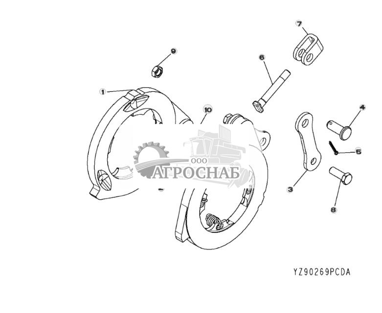 ТОРМОЗ В СБОРЕ (YZ90269) ДЛЯ ВСЕХ МОДЕЛЕЙ - ST305162 295.jpg